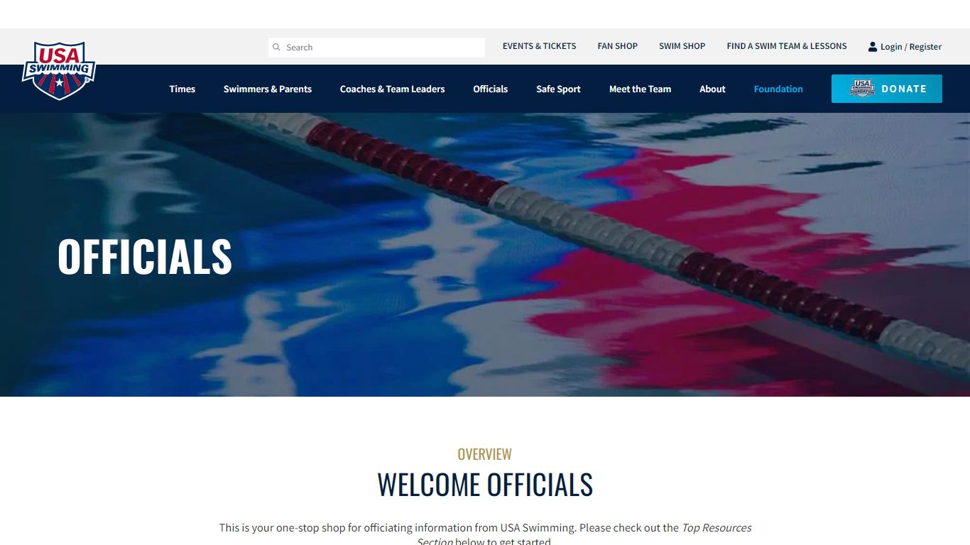 Officials - USA Swimming